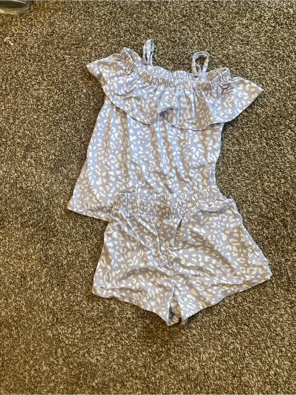 Kids Lavender Leopard Print Matching Set - Brand: